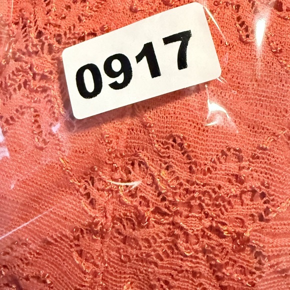 Free People Coral Lace Peplum Blouse - Picture 8 of 8